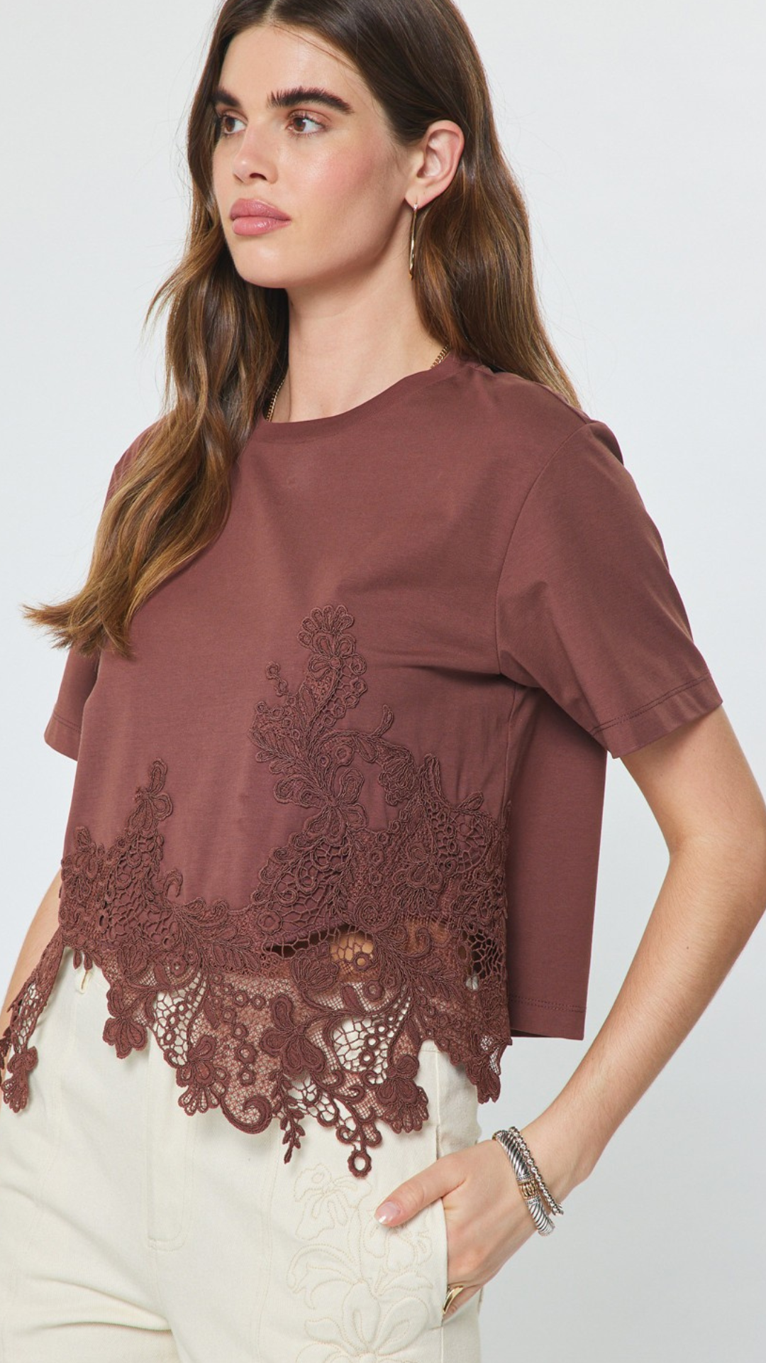 Lace Me Lovely Tee
