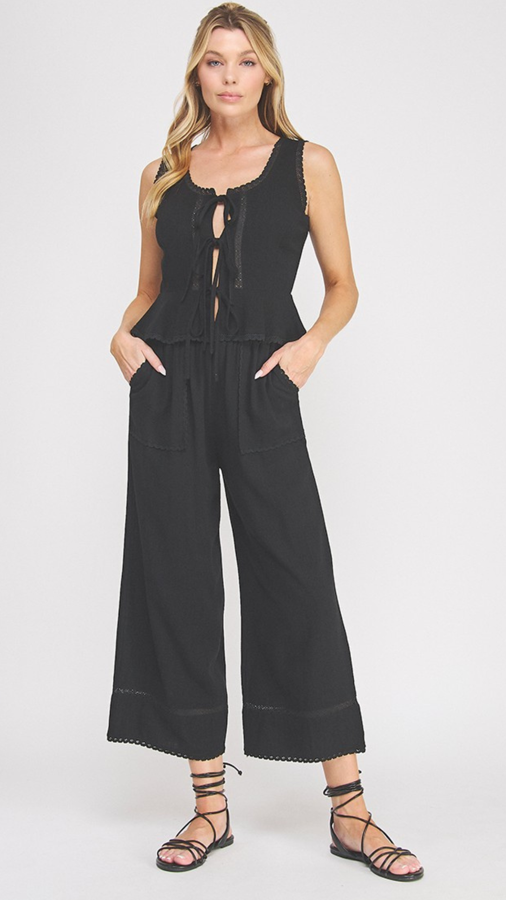 Lacey Linen Pants