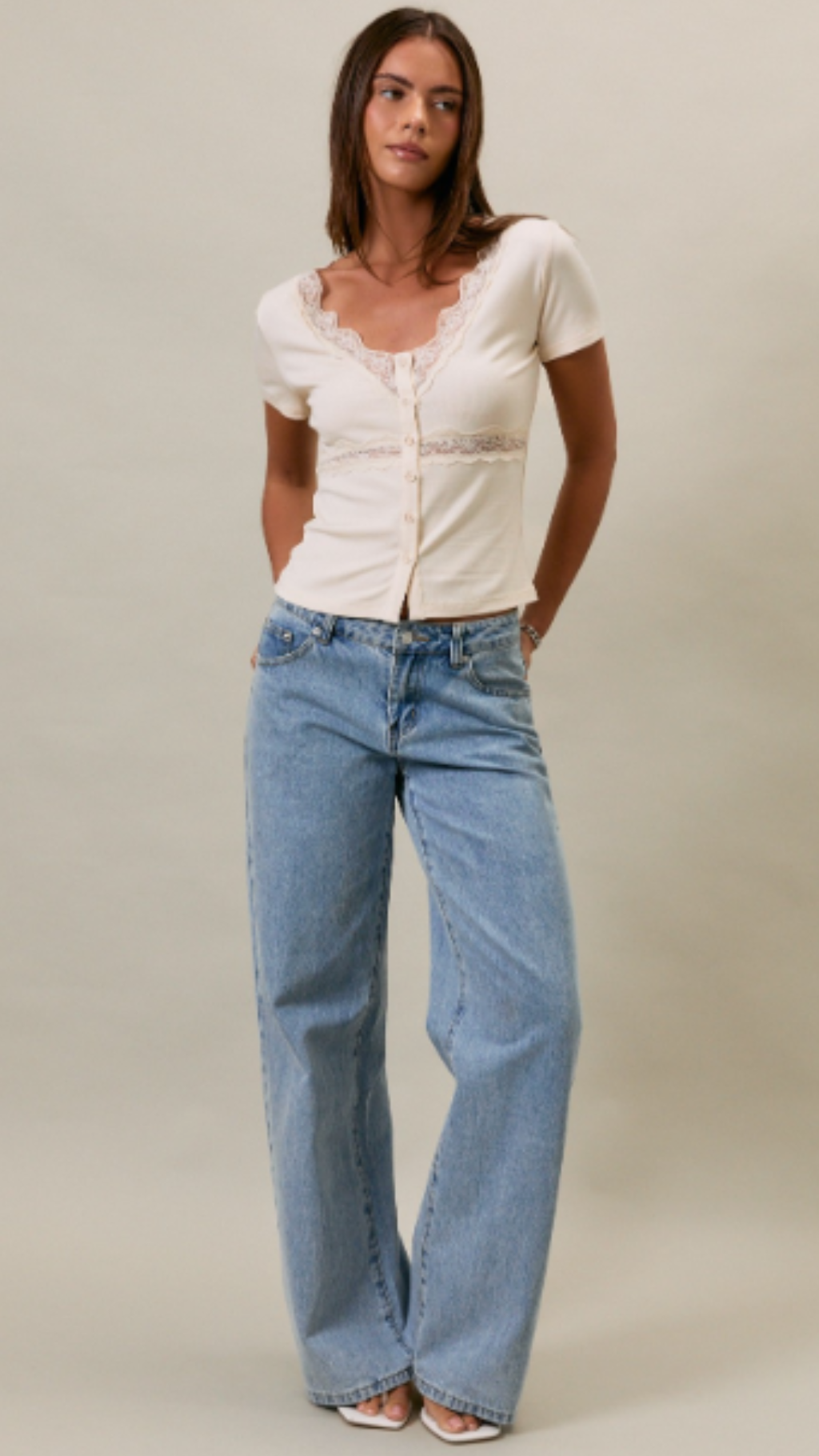 Crème de Lace Top