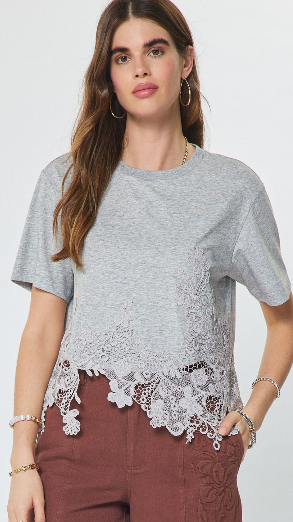Lace Me Lovely Tee
