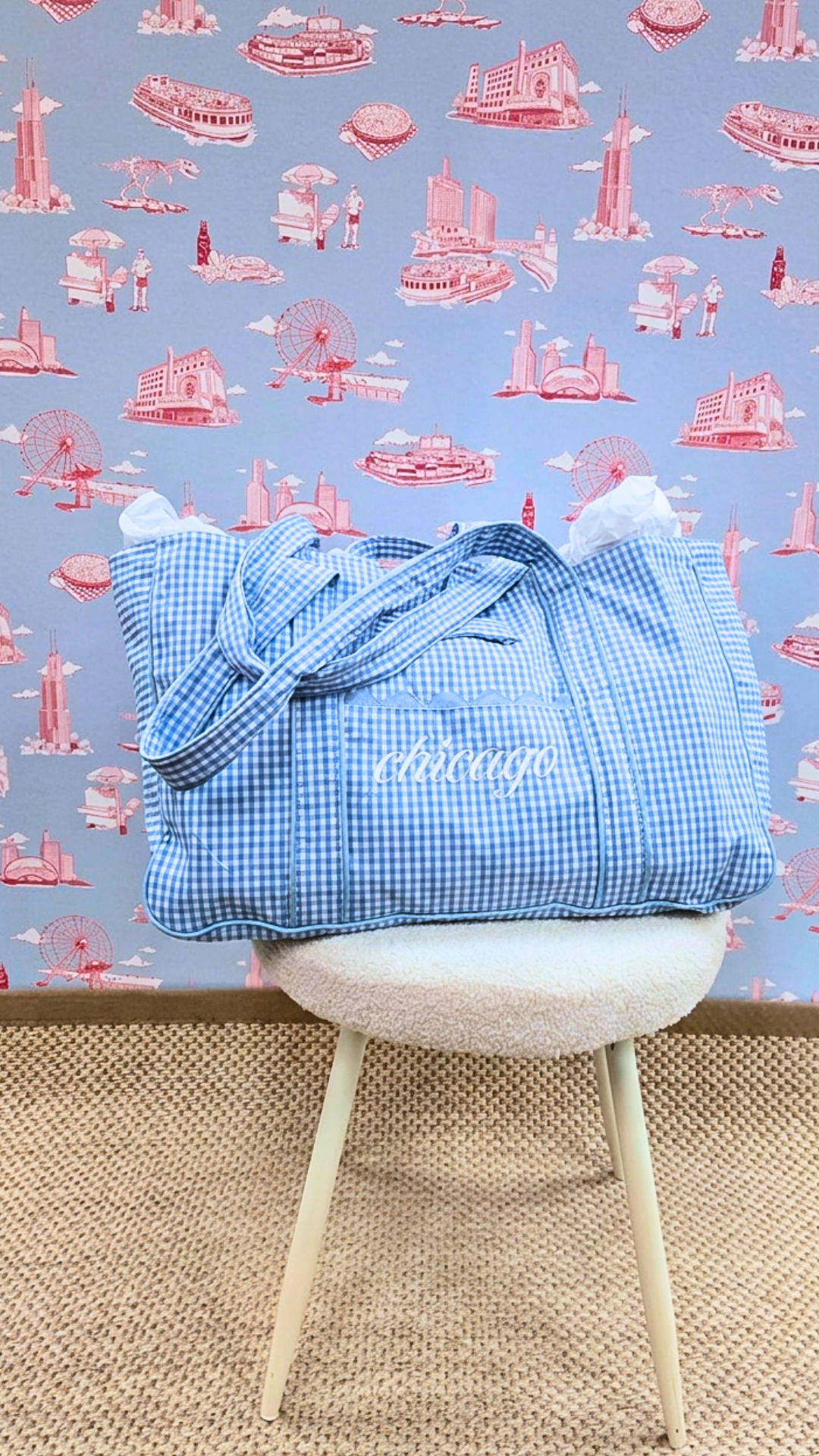 Gingham Tote Chicago