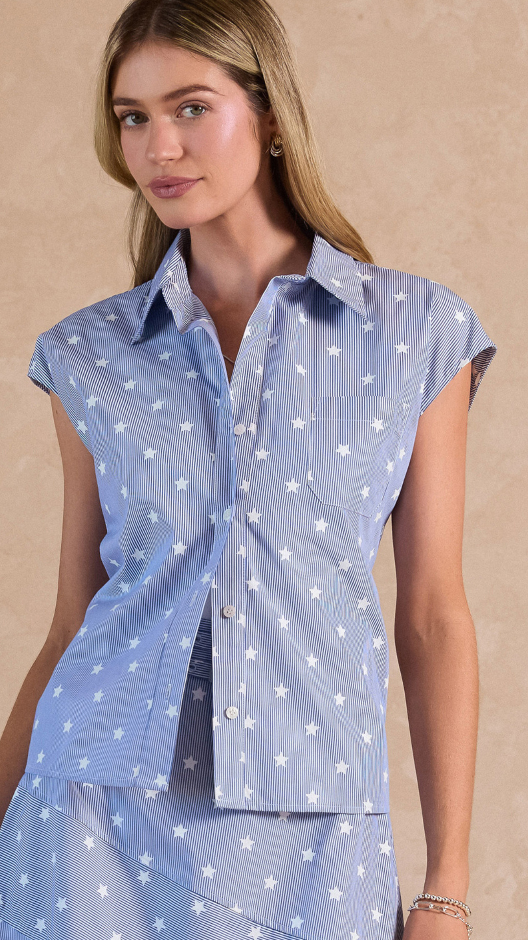 Stars Align Button Down