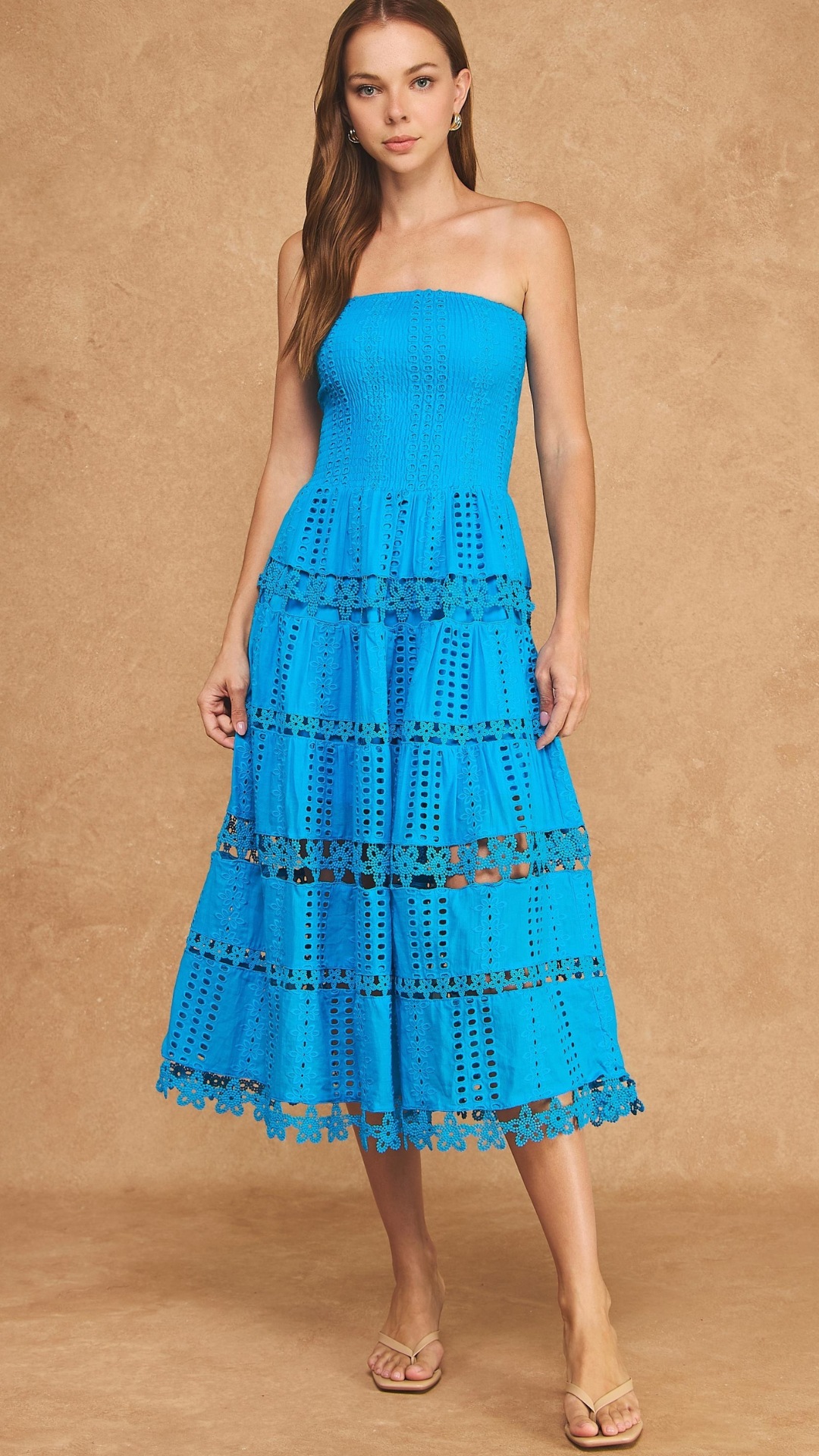 Blue Lagoon Midi Dress
