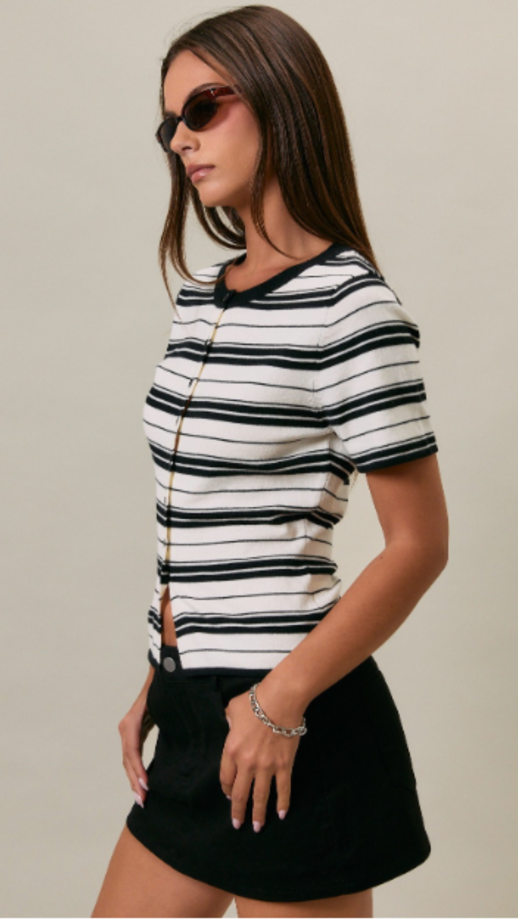 Manhattan Stripe Cardigan
