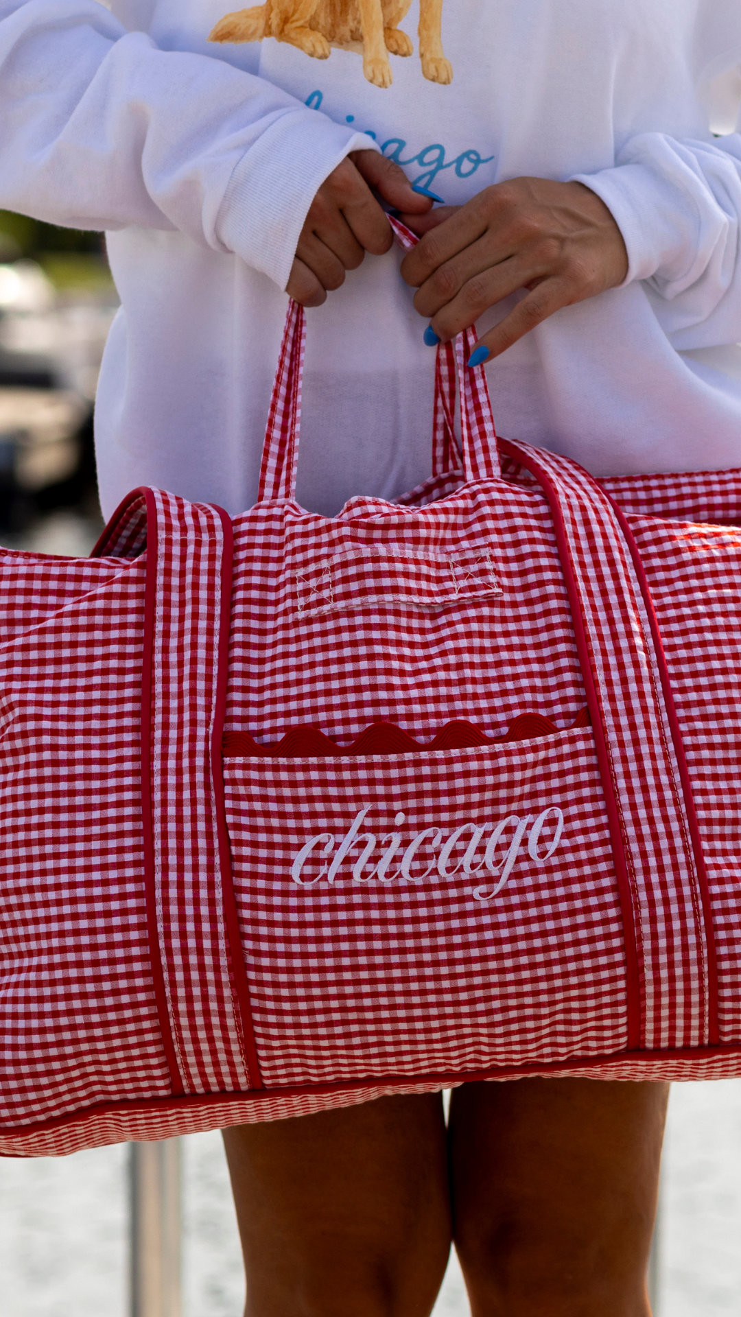 Gingham Tote Chicago