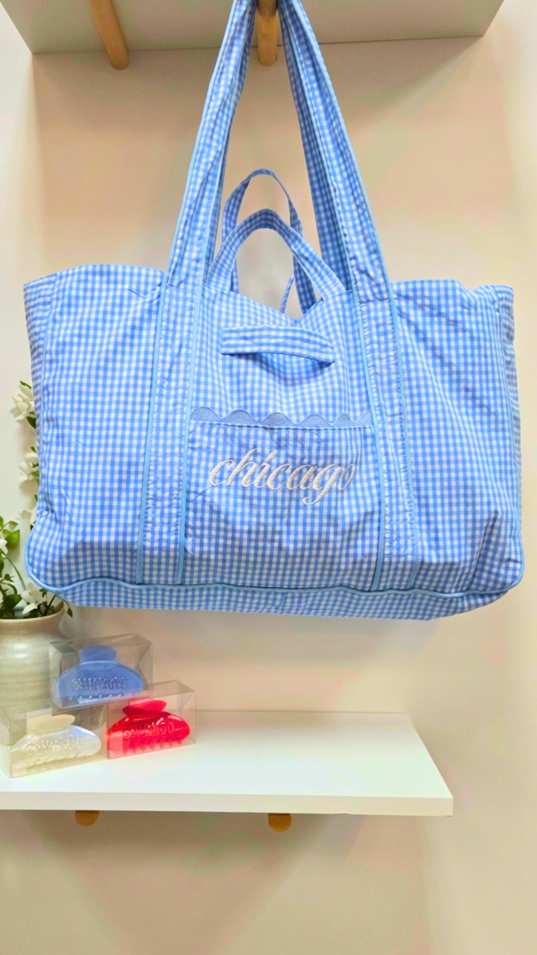 Gingham Tote Chicago